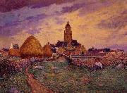 unknow artist Path in Front of the Church of Croisic oil painting picture wholesale